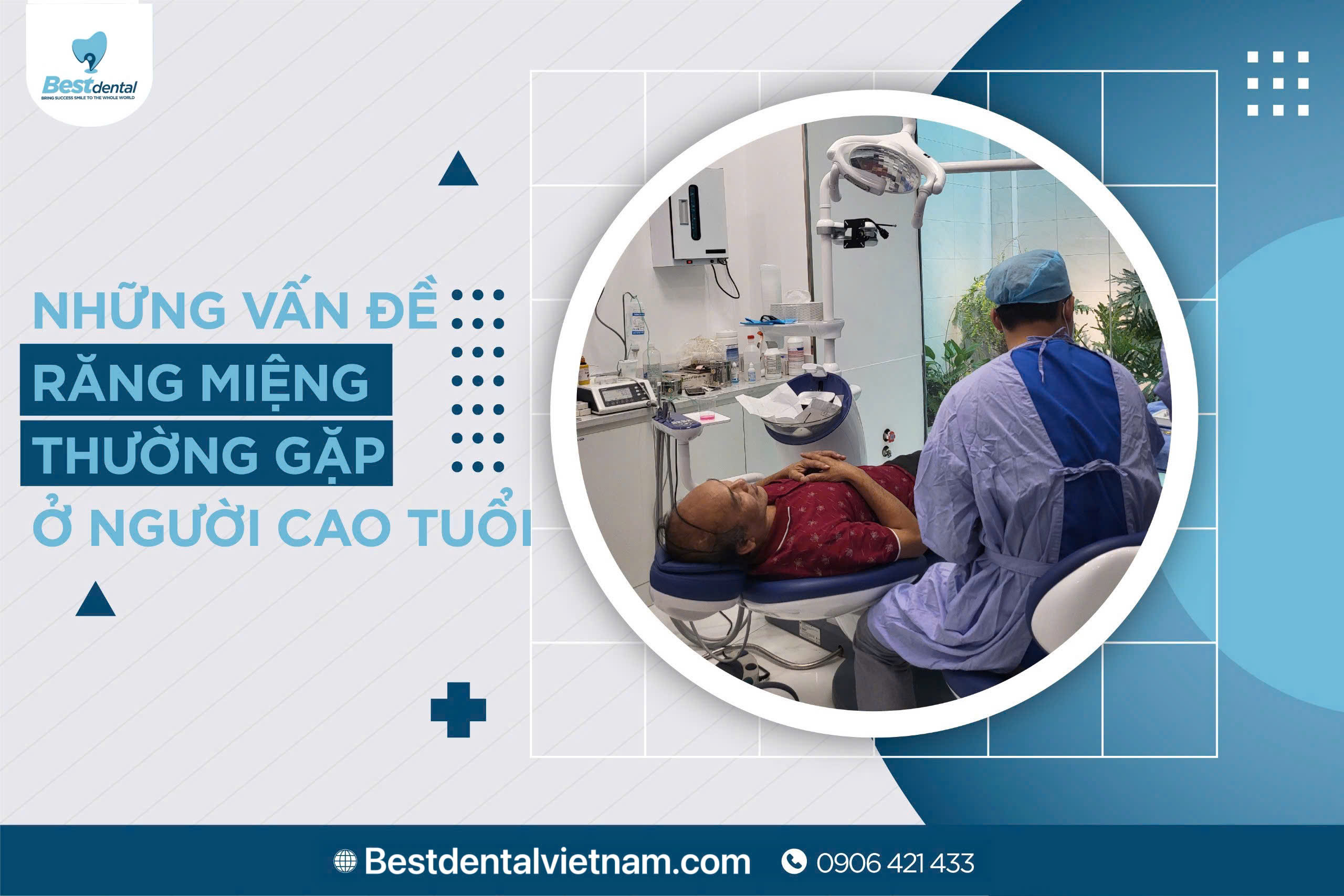 người cao tuổi thường gặp rất nhiều vấn đề về răng miệng